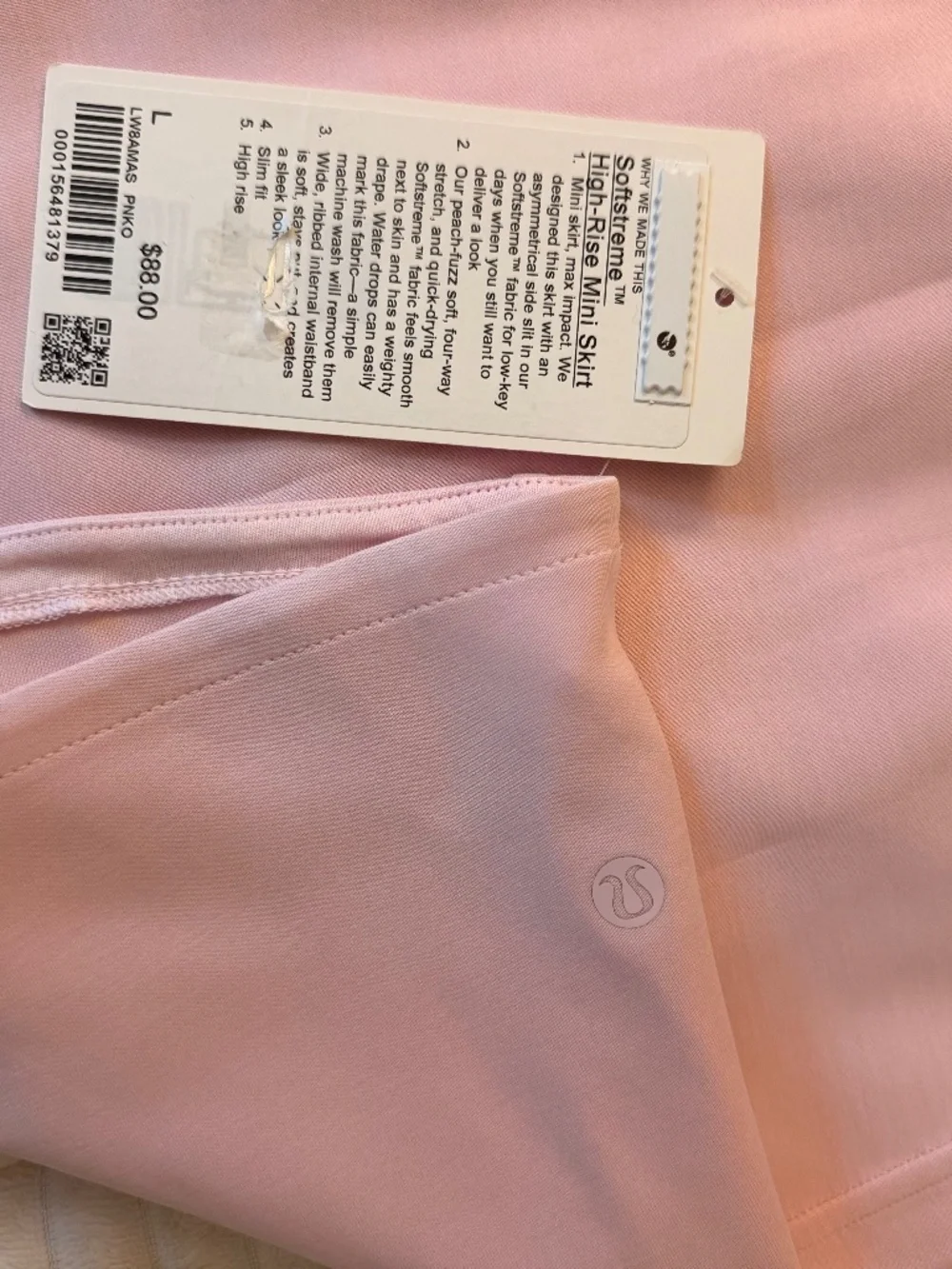 Lululemon softstream high-rise miniskirt